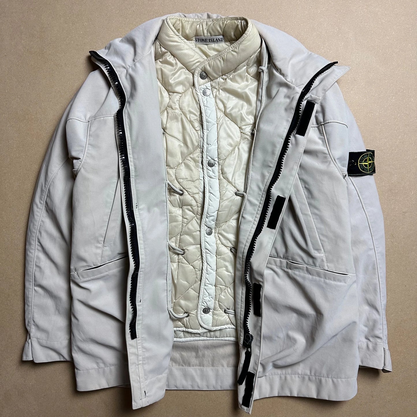 A/W 1999 Steel Grey Nylam Dual Layer Multipocket Jacket