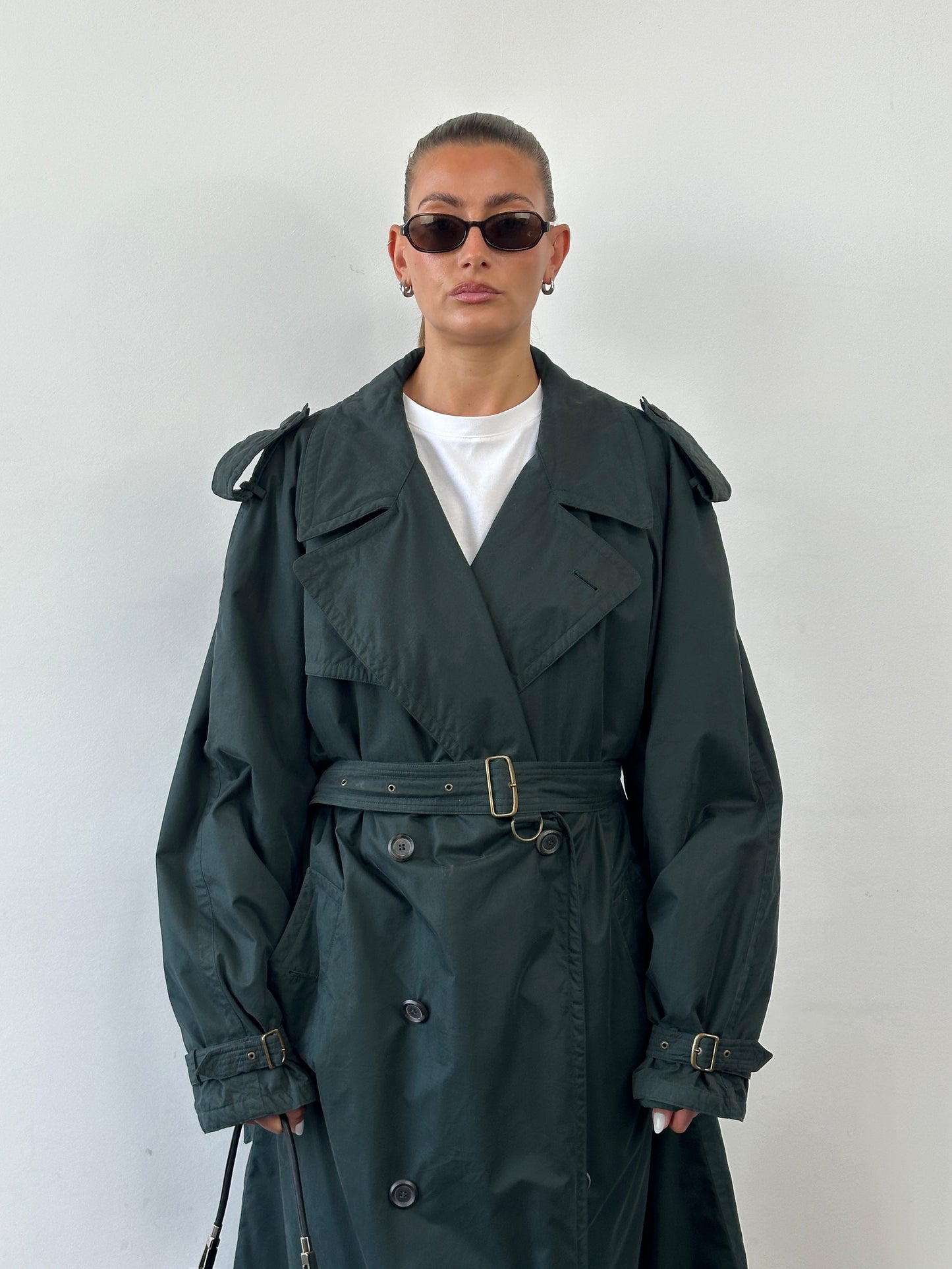 Hugo Boss Double Breasted Belted Trench Coat - XXL