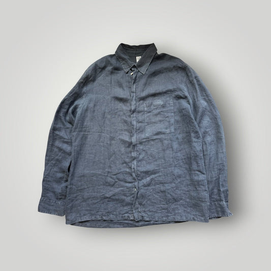 C.P. Company Relax Lino Flax SS/01 Zip Up Jacket 6 / XL | Default Title, Slate Grey