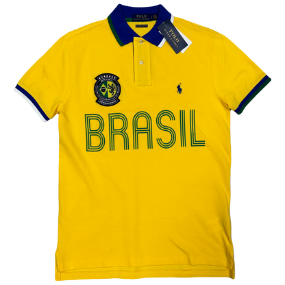 Ralph Lauren Spellout Brazil Polo In Yellow ( M )