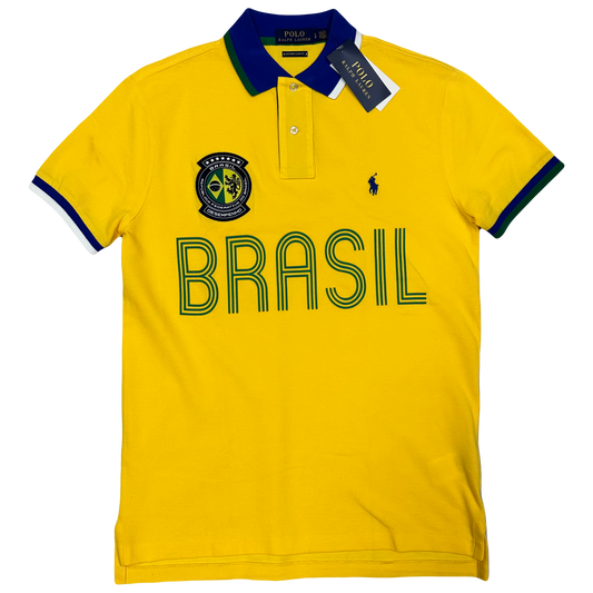 Ralph Lauren Spellout Brazil Polo In Yellow ( M )