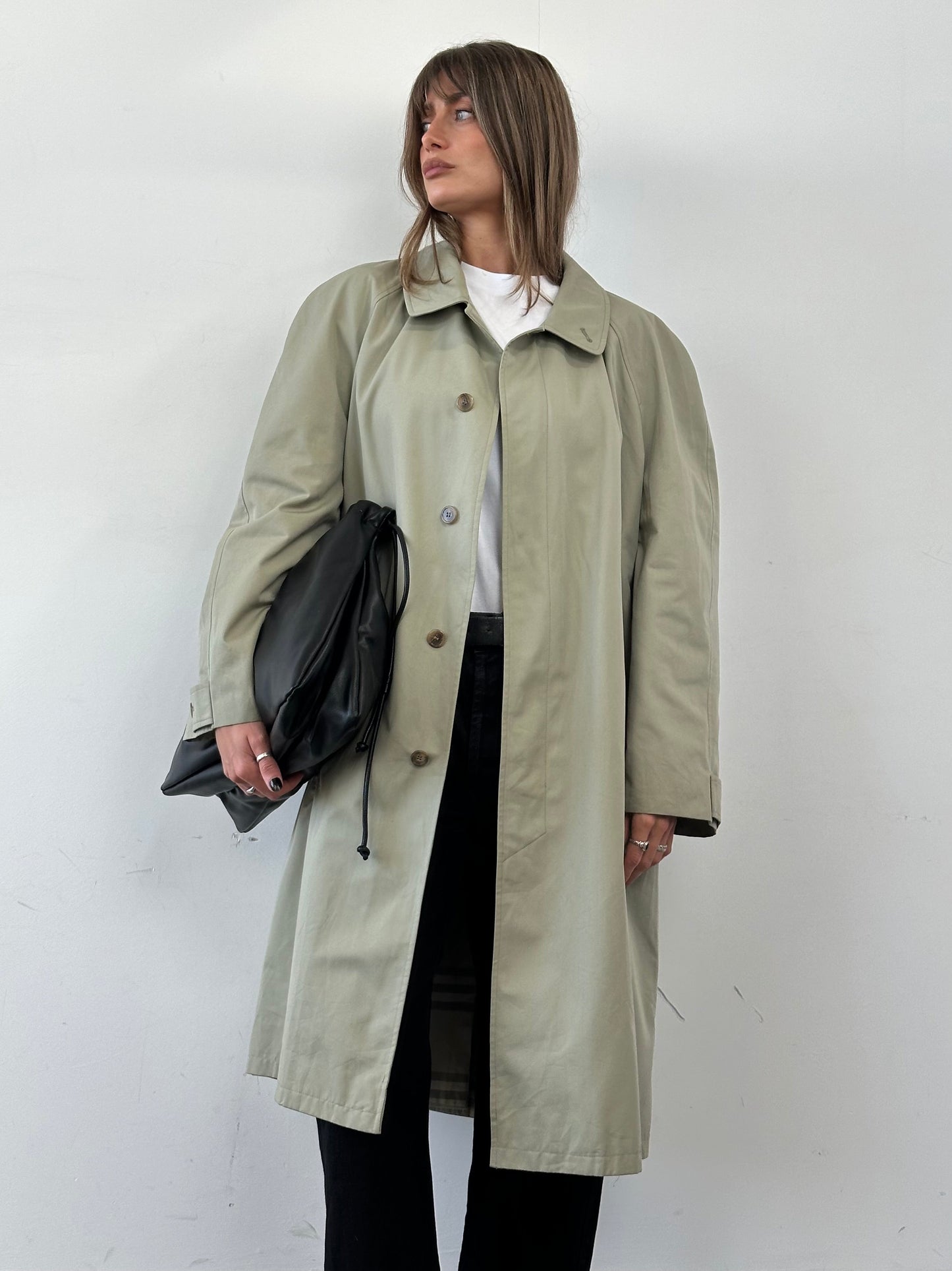 Yves Saint Laurent Concealed Placket Trench Coat - XXL