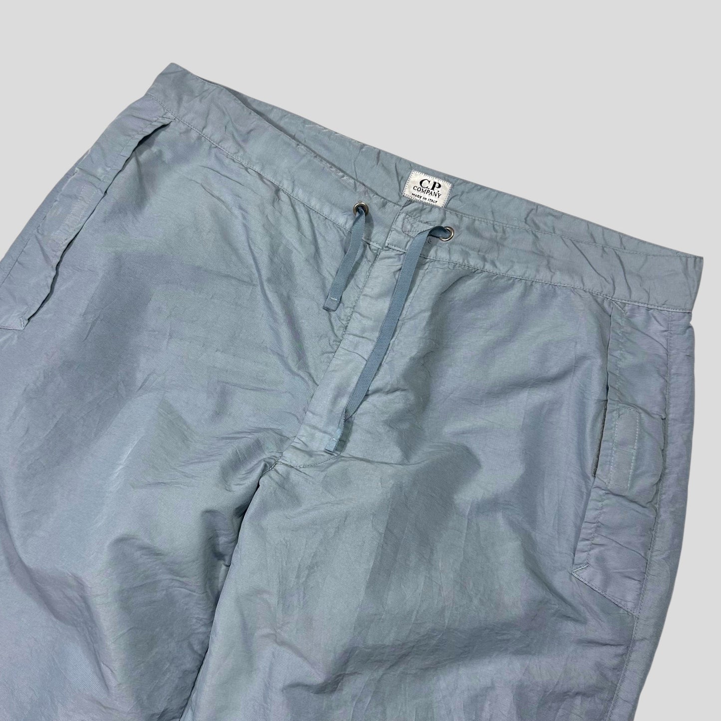 CP Company 2000 Baby Blue Millenium Nylon Stash Pocket Trousers - 34 | Default Title, Blue