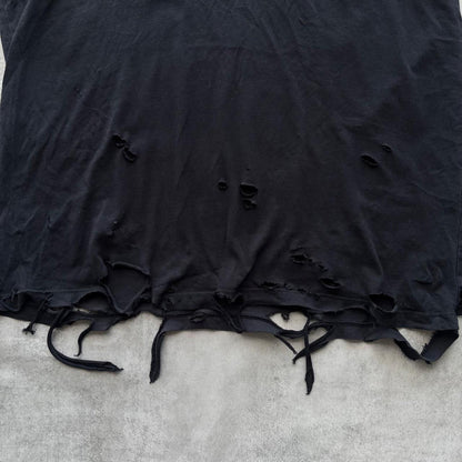 HUGO BOSS DISTRESSED T-SHIRT | O/S, Red