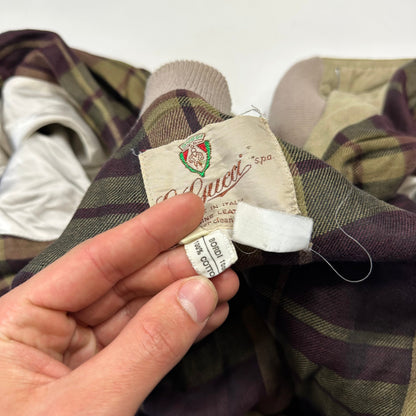 Gucci 1970’s Suede Leather Flannel Lined Flight Jacket - L | Default Title, Beige