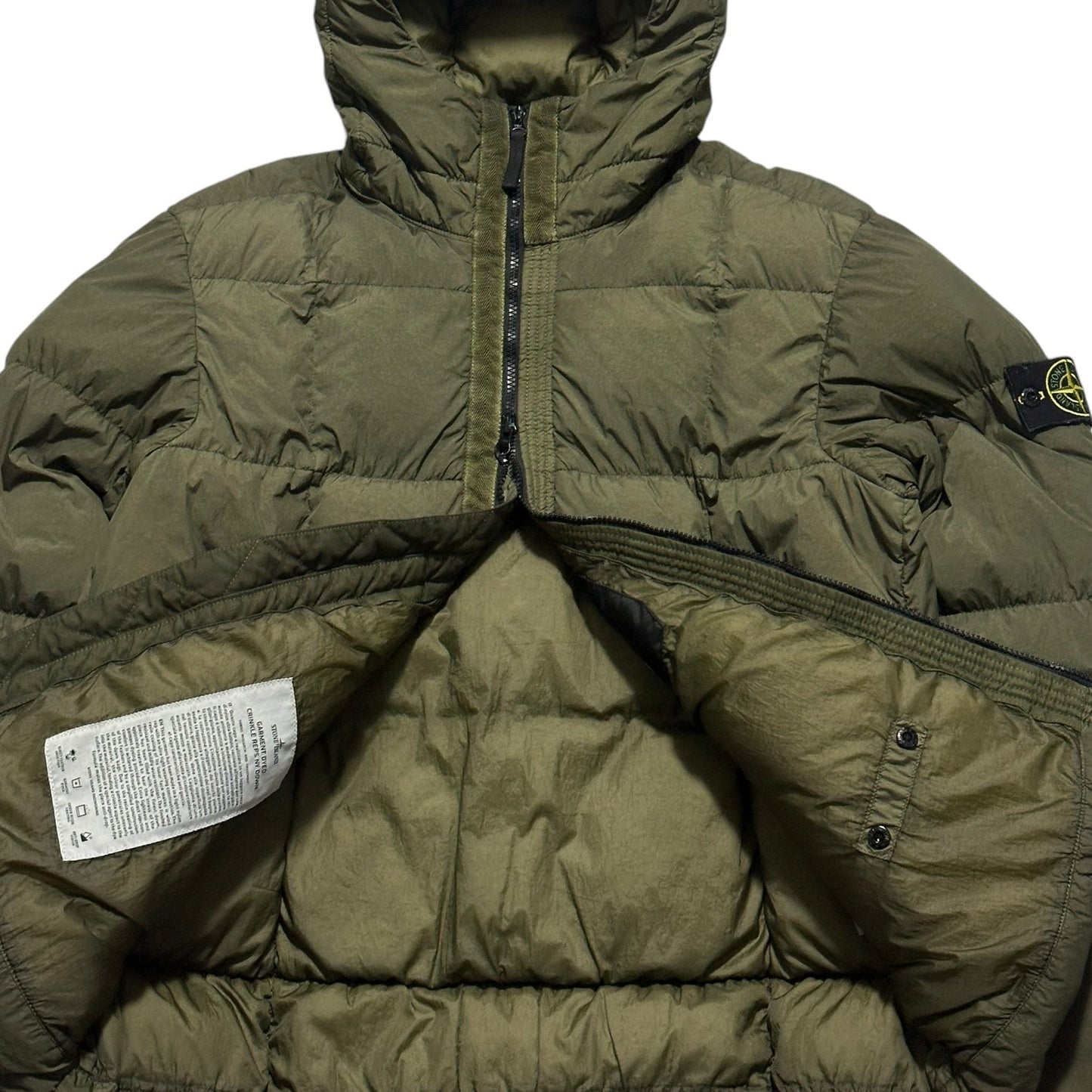 Stone Island Garment Dyed Crinkle Reps NY Down Puffer Jacket