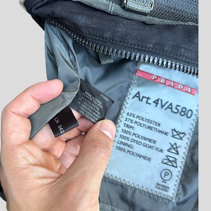 Prada Sport 2004 Eskimo Goat Fur Technical Handbag