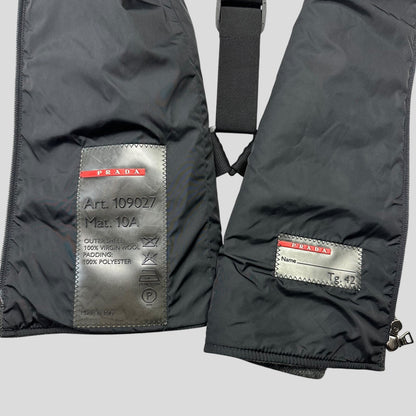 Prada Sport AW99 Technical Wool Ninja Harness Vest - IT42 (S) | Grey