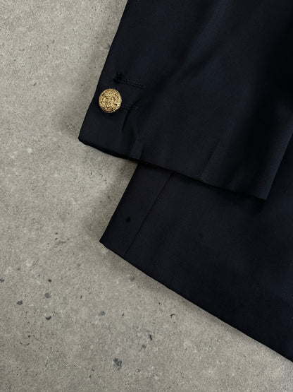 Gianni Versace Bespoke Button Pure Wool Single Button Blazer - 48R/XXL