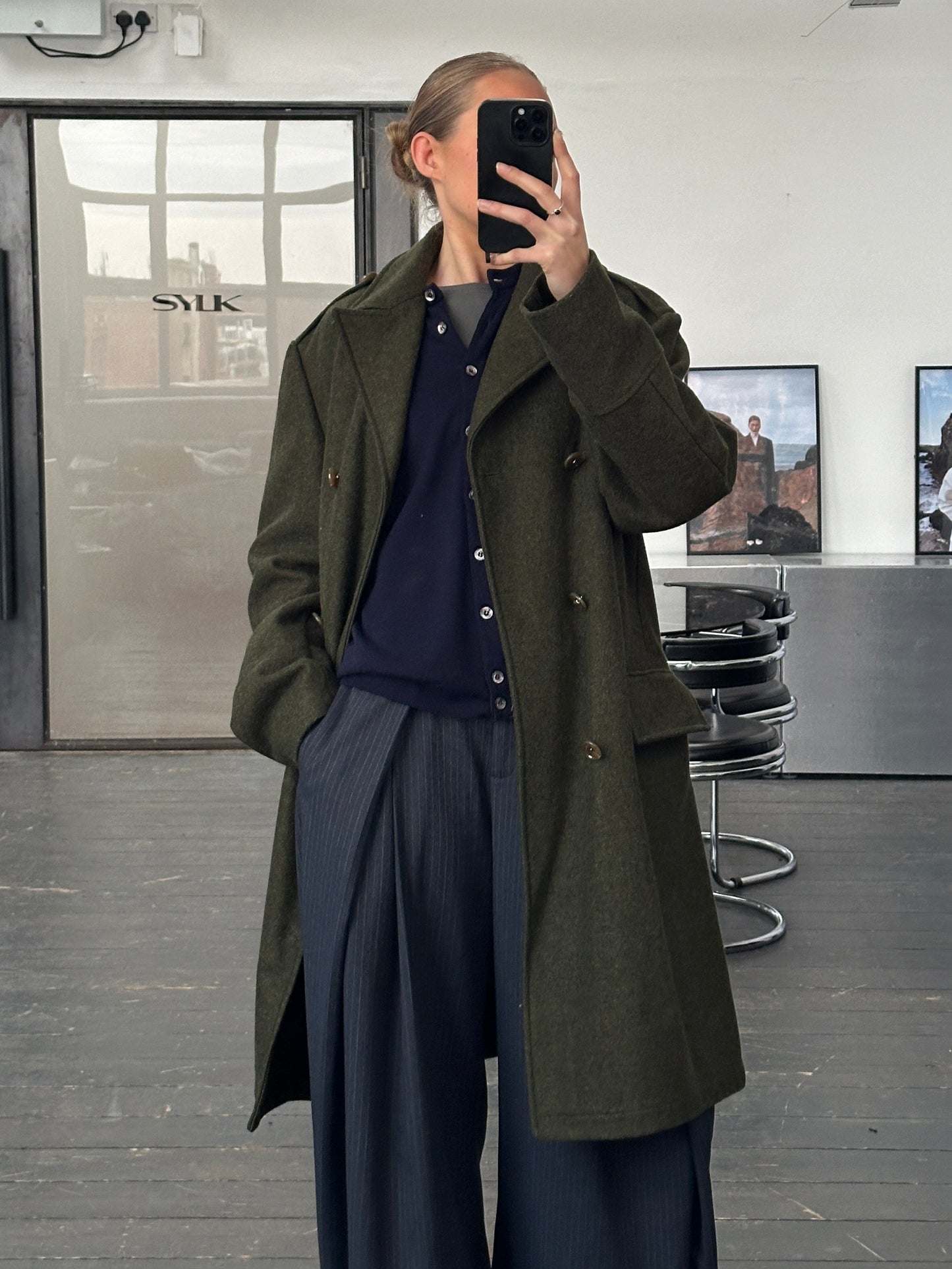 Dolce & Gabbana 1990s Wool Double Breasted Coat - L/XL