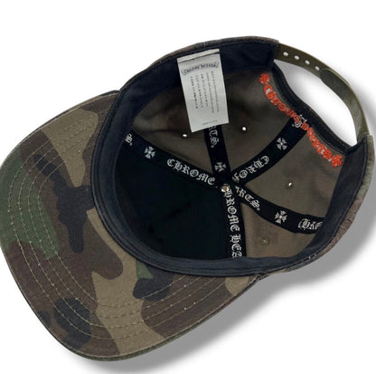 Chrome Hearts Embroidered CH Logo Camo Baseball Cap | O/S, Camo