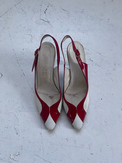 2000s lanvin heels | WHITE, White and Red