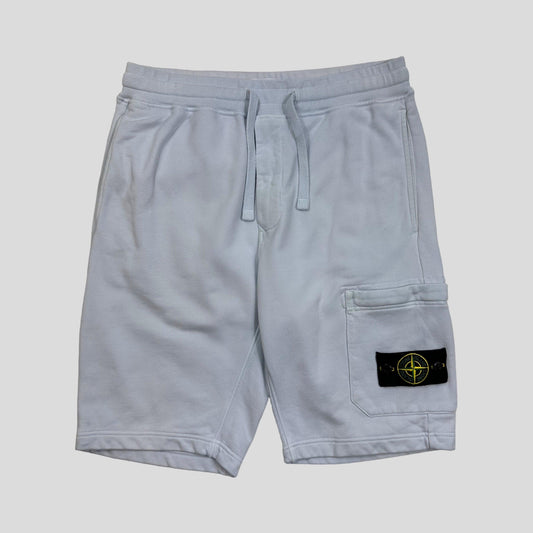 Stone Island Ice Blue Jogger Shorts - S/M - Known Source