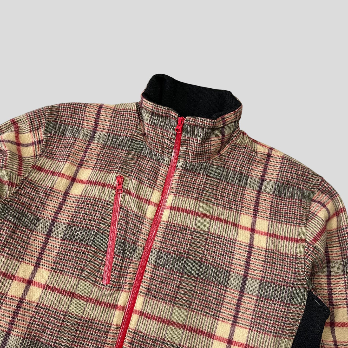Comme Des Garçons SHIRT AW05 Technical Wool Plaid Jacket - M/L | Default Title, Red