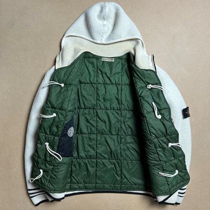 A/W 1999 Polar White President Knit Dual Layer Jacket