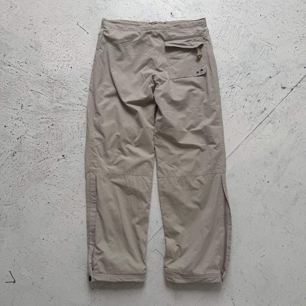1990s armani jeans cotton snow trousers | O/S, Beige