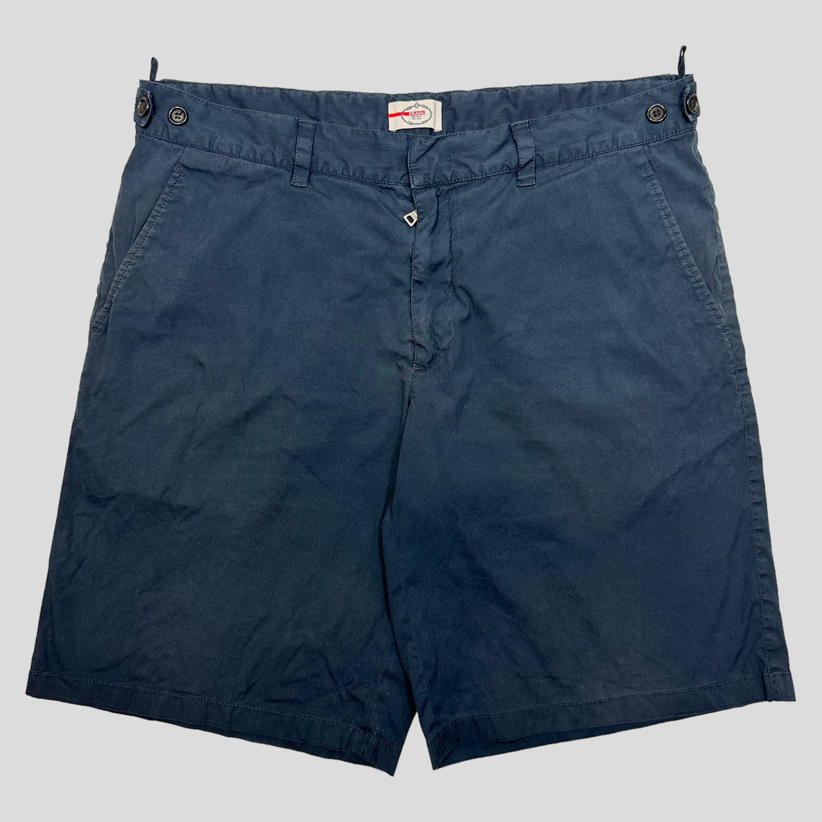 Prada Sport 2010 Black Tab Baggy Cotton Shorts - IT52 | O/S, Black