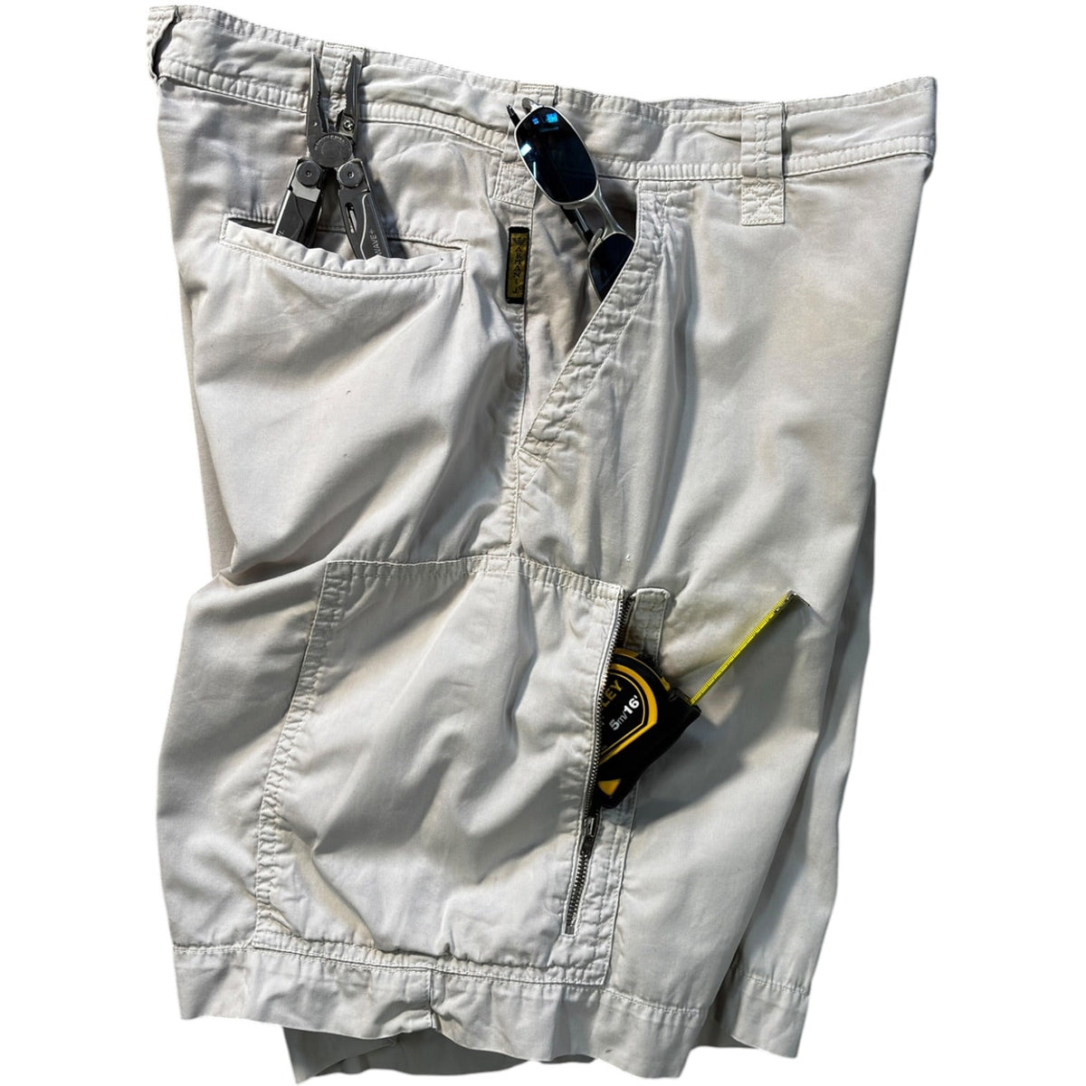 Armani Jeans 00’s Cotton Cargo Shorts W34 | W34, Cream