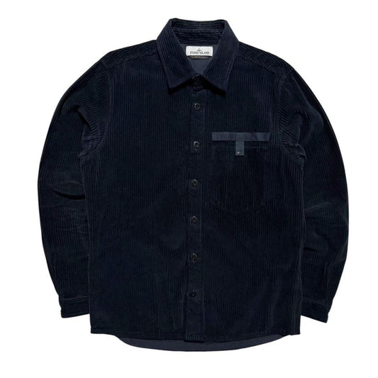 Stone Island Navy Heavy Corduory Shirt