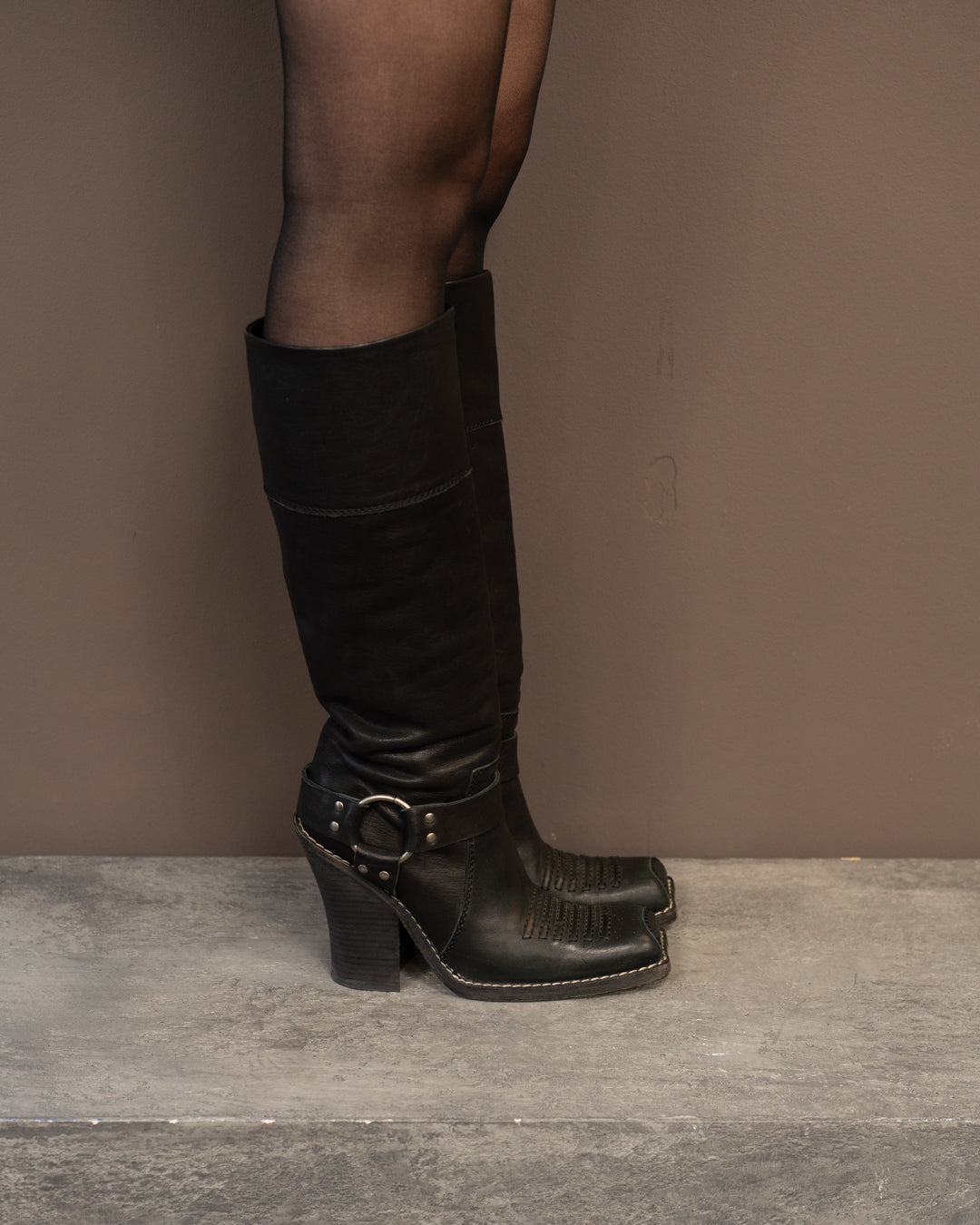 GALLIANO FOR DIOR F/W 2006 BOOTS (EU 39) | DEFAULT TITLE, Black