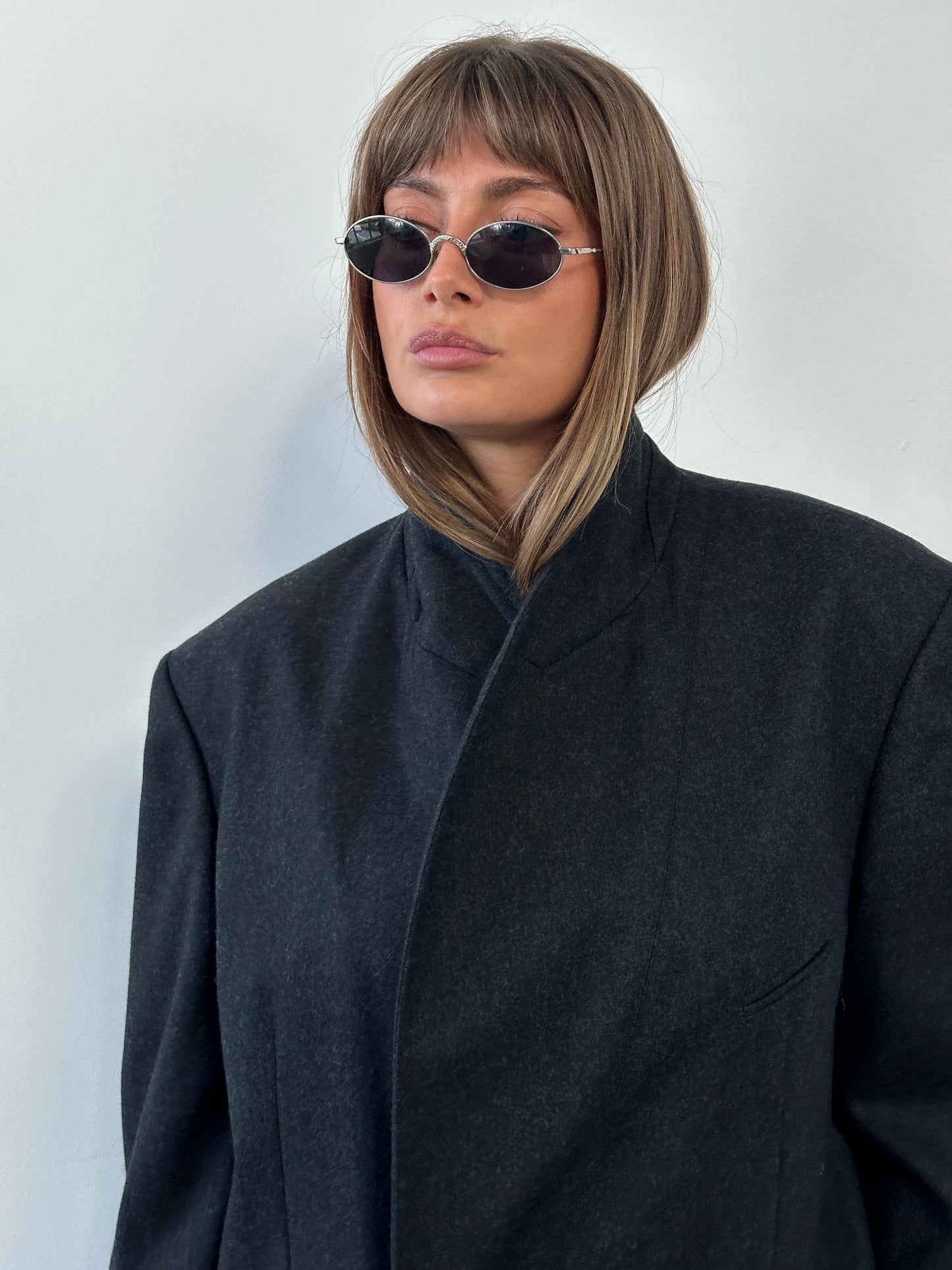 Italian Vintage Pure Wool Double Breasted Blazer - 40R/XL