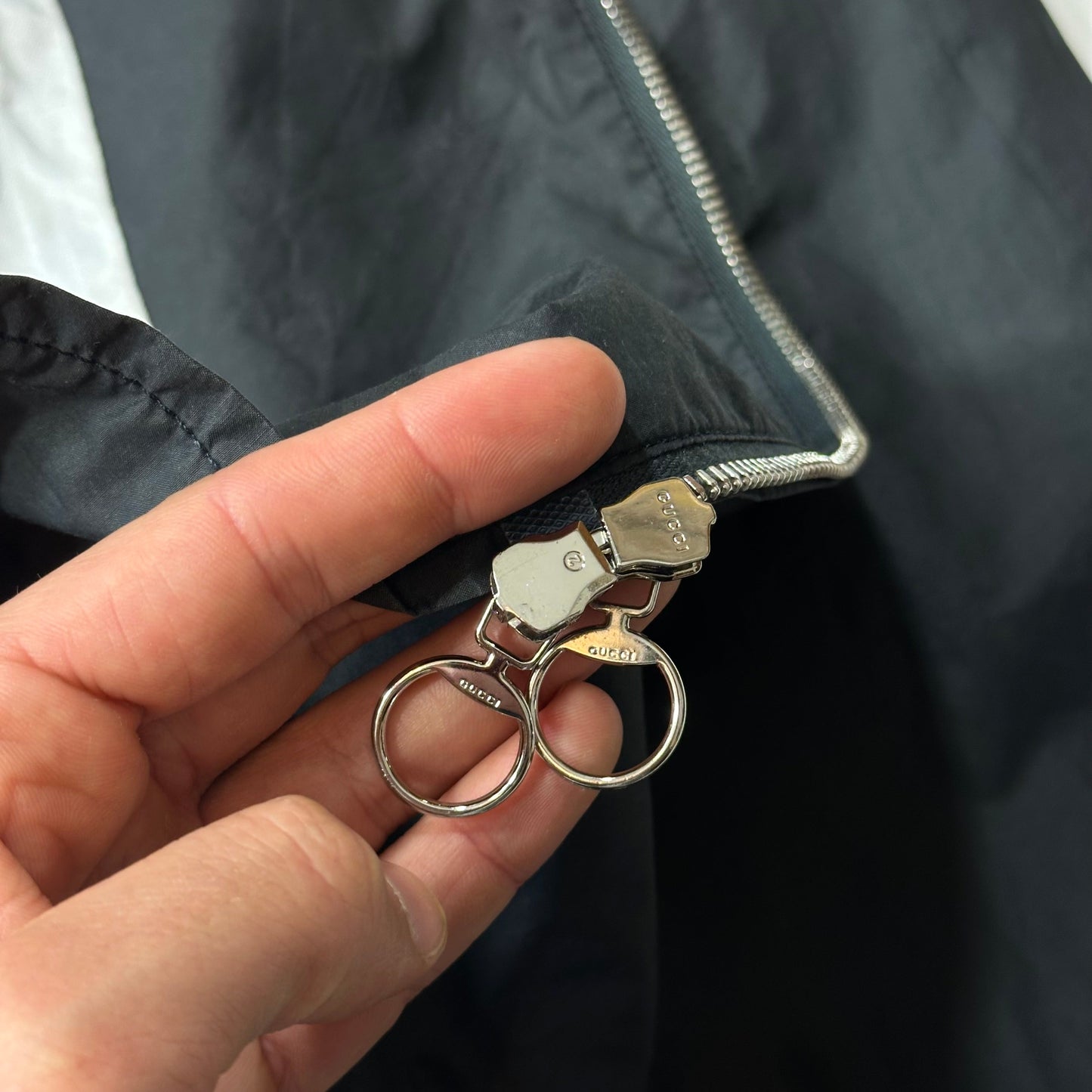 Gucci 2009 Grey Asymetrical Co-poly Biker Jacket - IT50 (M) | Default Title, Multicoloured