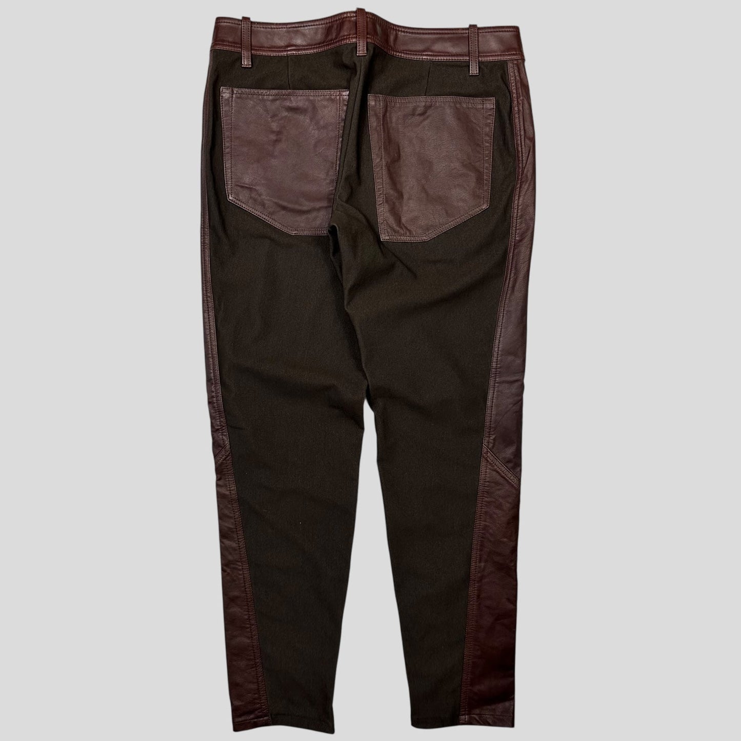 Issey Miyake 2003 Leather Moto Trousers - 3 (S)