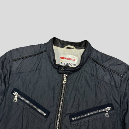 Prada Sport 00’s Metal Nylon + Leather Moto Biker Jacket - IT50 (M) | Default Title, Multicoloured