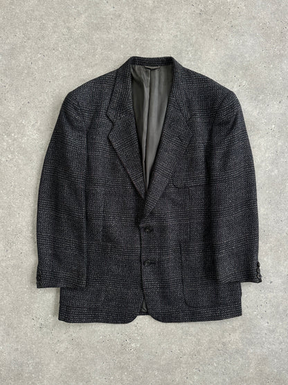 Christian Dior Monsieur 1980s Pure Wool Tweed Single Breasted Blazer - 44R/XL