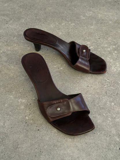 Hugo Boss Leather Mules - UK 5 / EUR 38