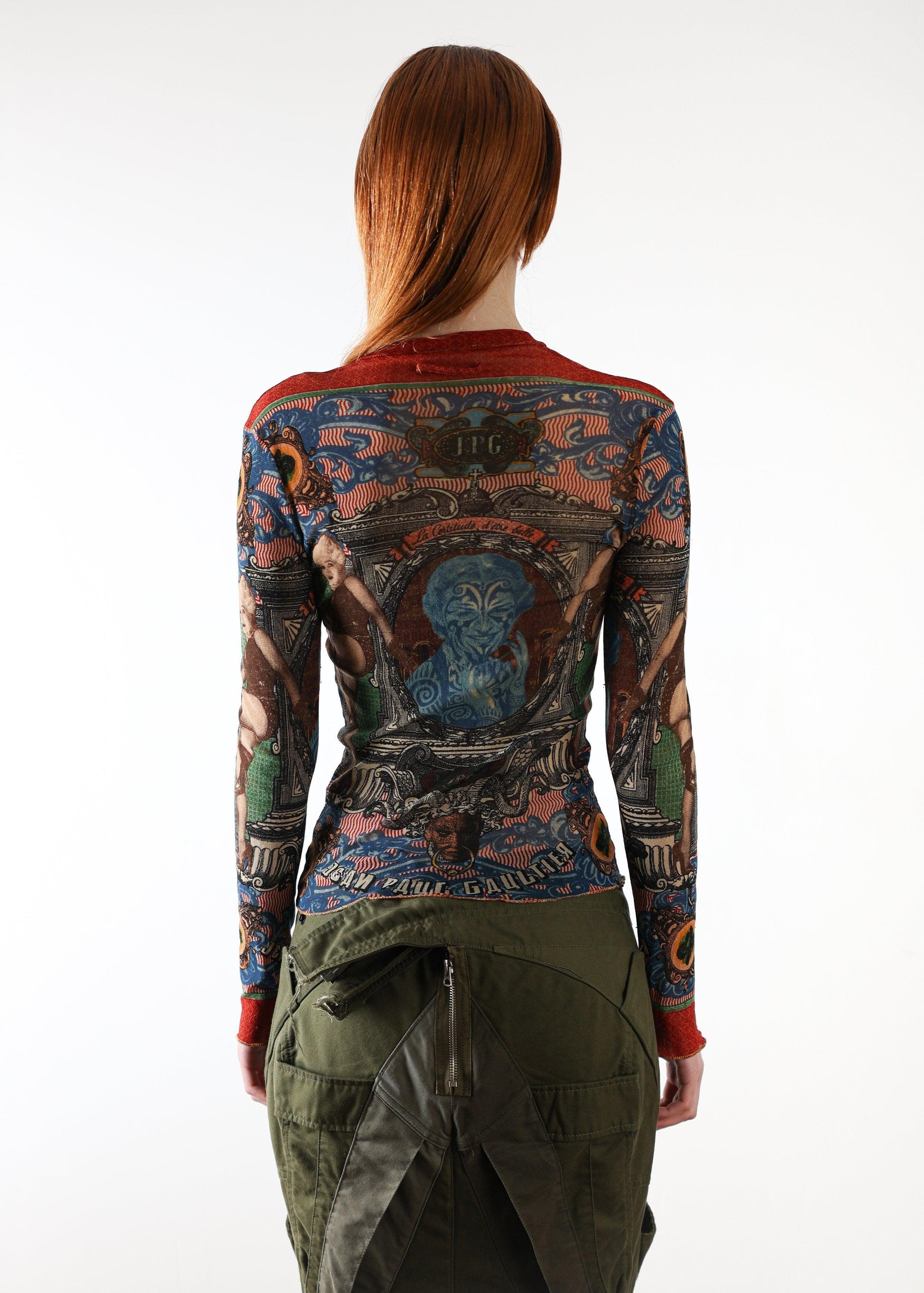 Jaul Pean Gaultier Tattoo Mesh Top - Known Source