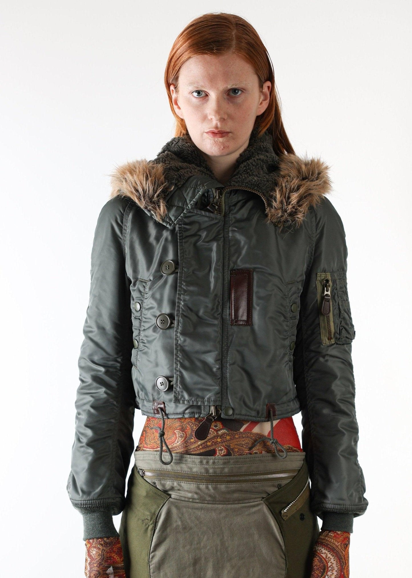 Junya Military cropped parka jacket - Known Source