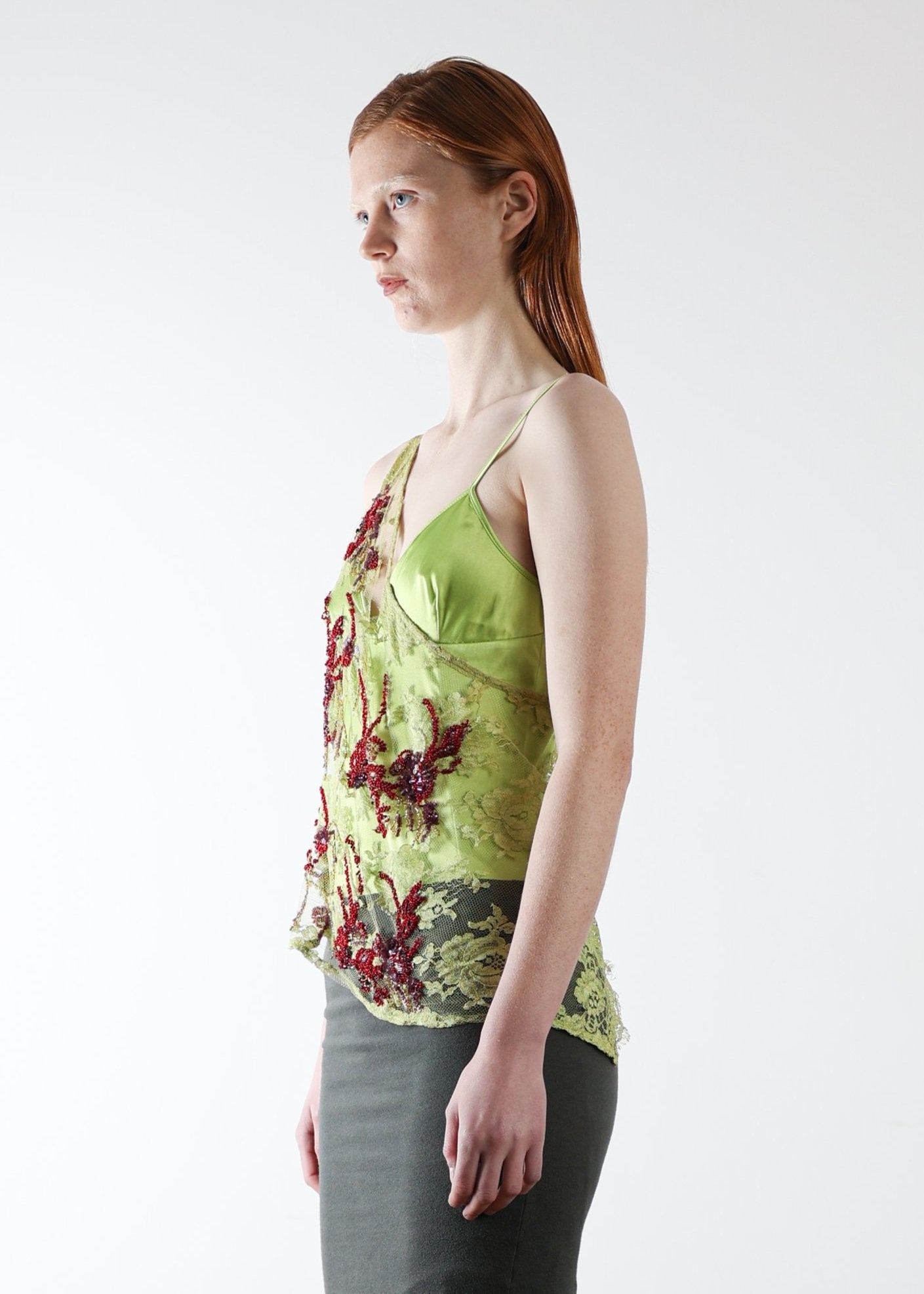 Jean Paul Gaultier Embroidered Lace top