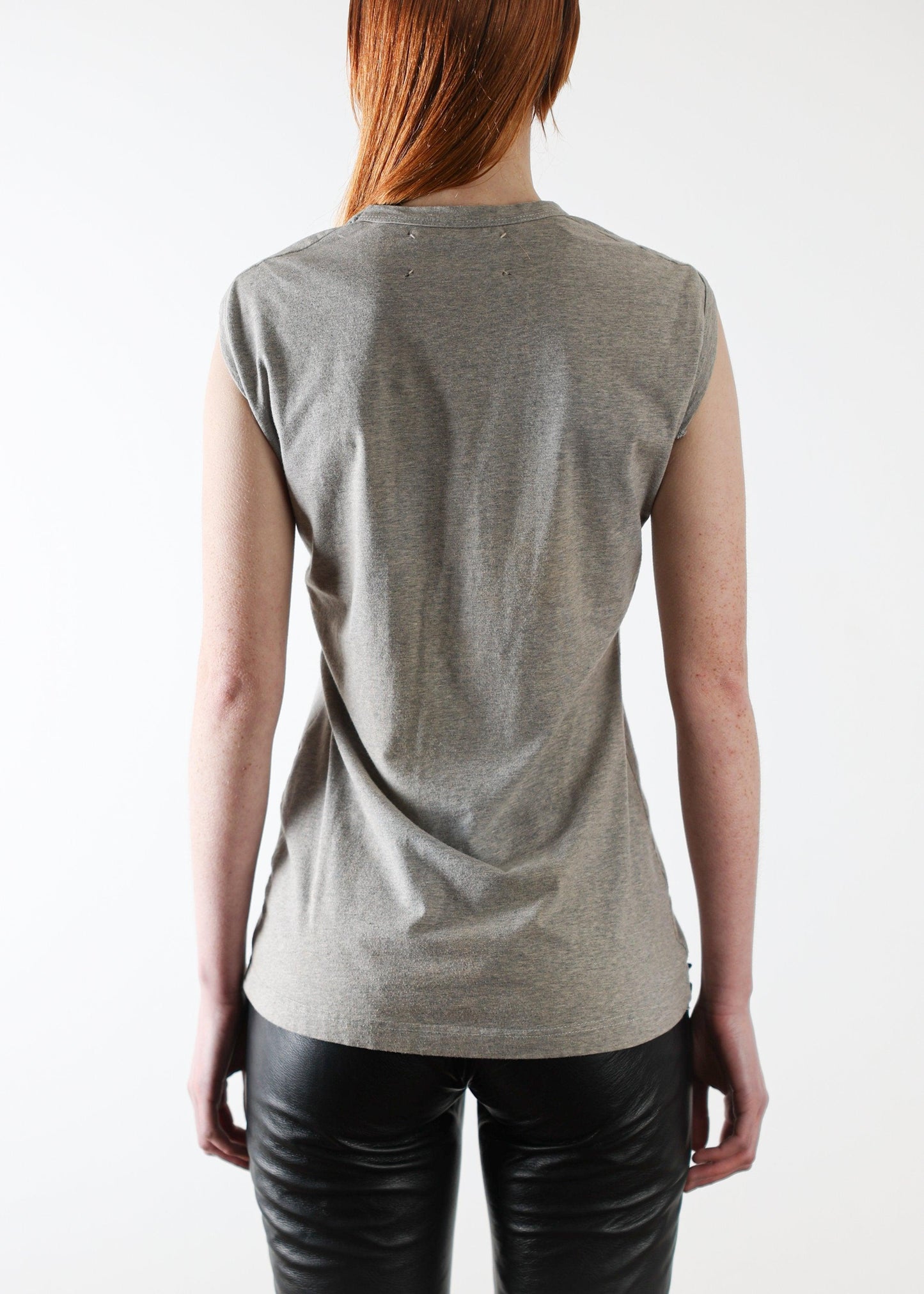 Margiela Gray flat-lay tank top - Known Source