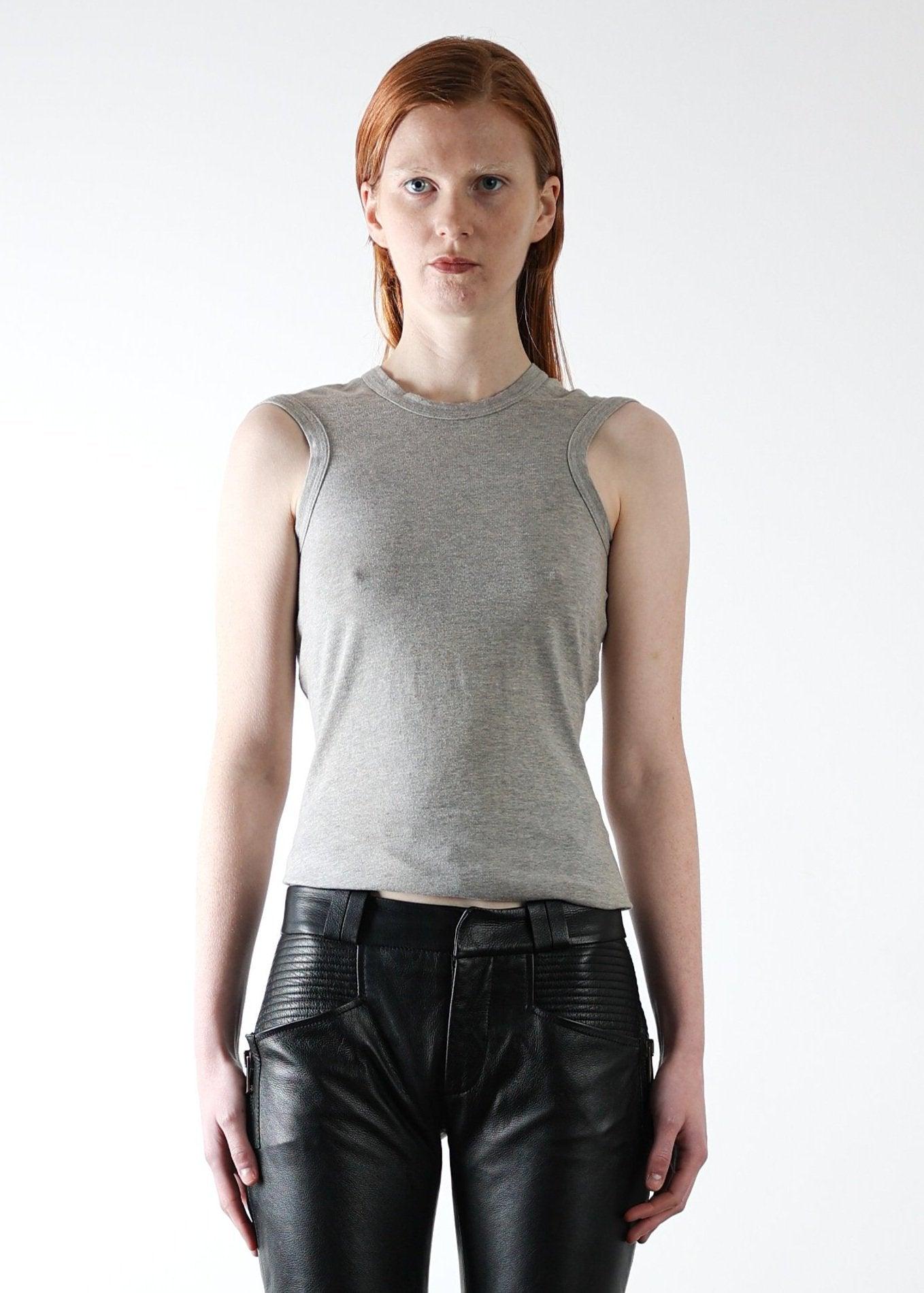 Margiela Gray flat-lay tank top - Known Source