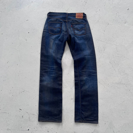 vintage 501 levis faded indigo denim jeans | Blue, Indigo