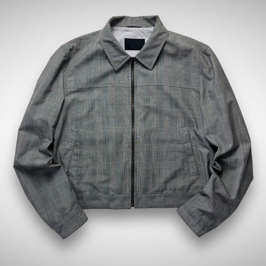 Prada ‘Prince de Galles’ Plaid Wool Blouson Jacket