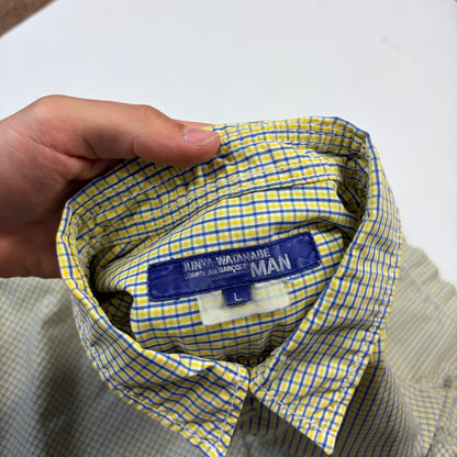Junya Watanabe by CDG 2005 Micro-check Cargo Pocket Shirt - M/L | O/S, Multicoloured