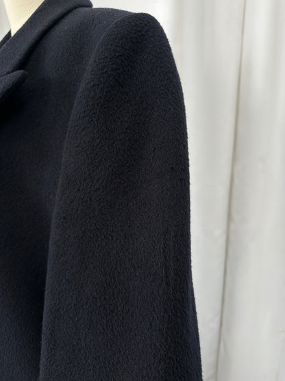 English Vintage 1990s Wool Cashmere Double Breasted Coat - XL