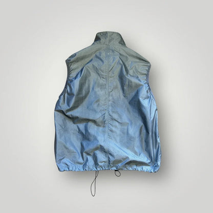 Quicksilver 2000's Shimmer Patterned Body Warmer Gilet M/L