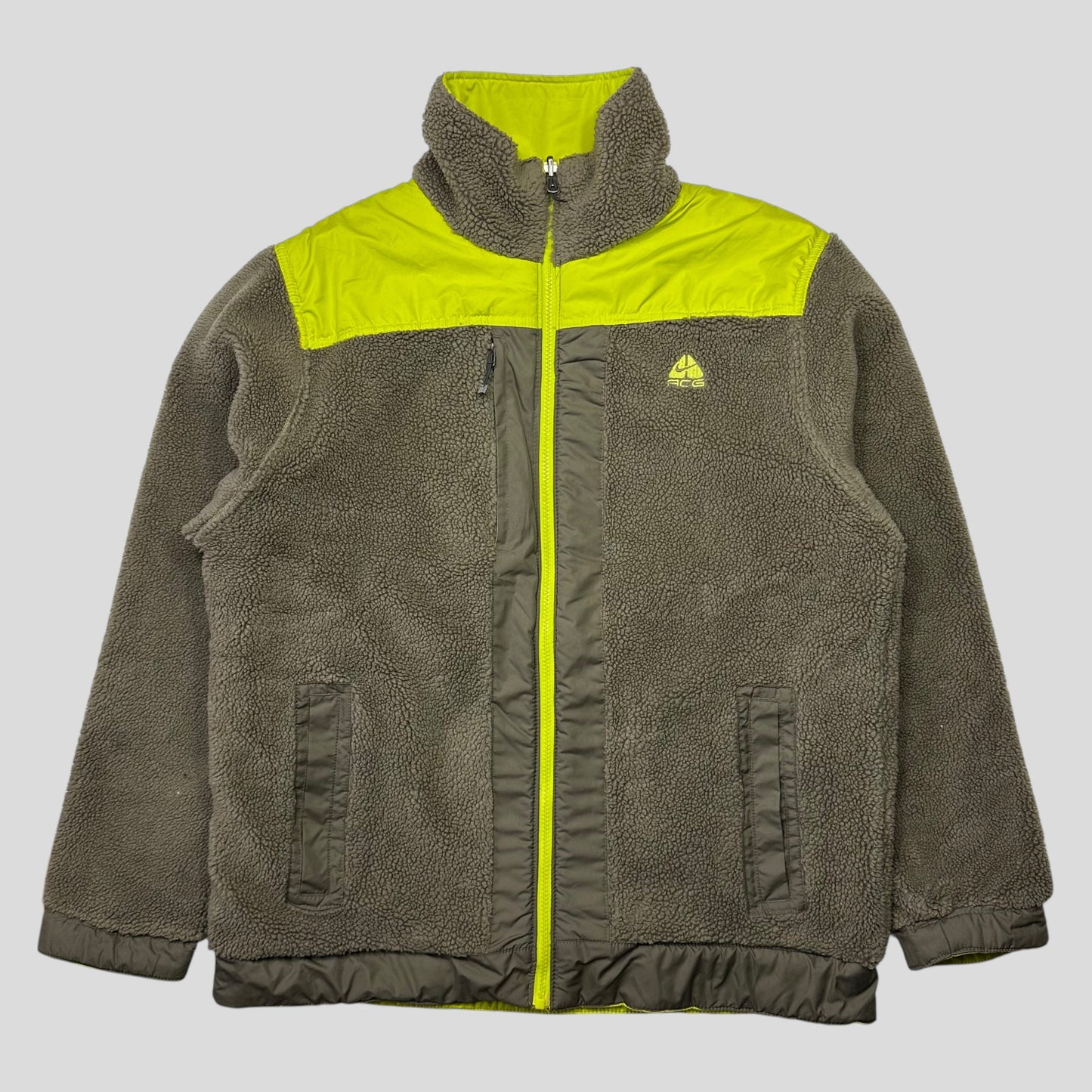Nike ACG FW07 Reversible Nylon Panelled Fleece - M/L | Default Title, Multicoloured