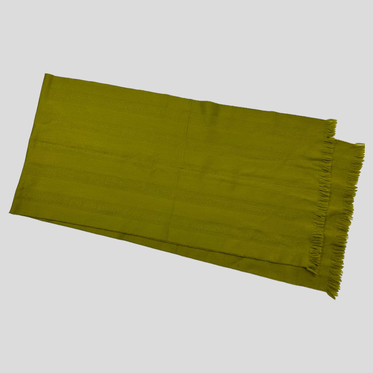 D&G 90’s Monogram Wool Scarf | O/S, Green