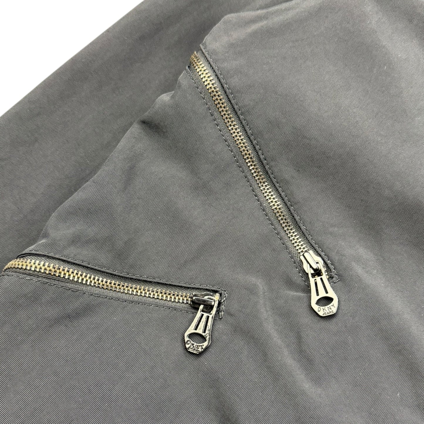 2000's DKNY Multizip Moto Jacket (L) | Default Title, Navy