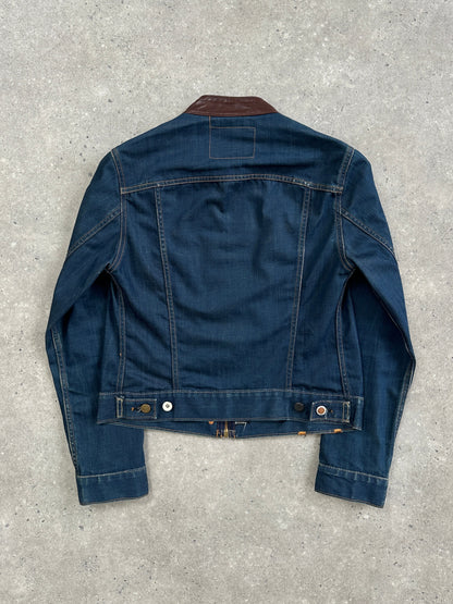 Hollywood Trading Company HTC 2000s “Night Flyer” Moto Denim Jacket - S