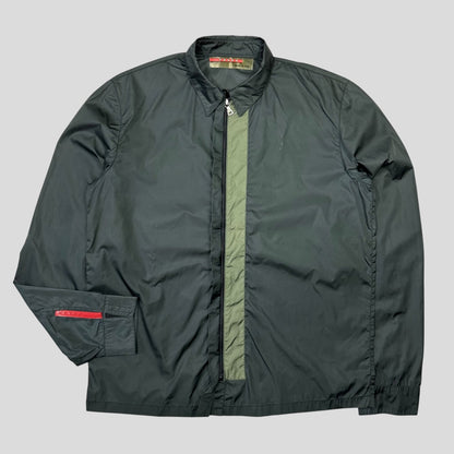 Prada Sport 1999 Nylon Panelled Zip-up Shirt - S/M | Default Title, Multicoloured