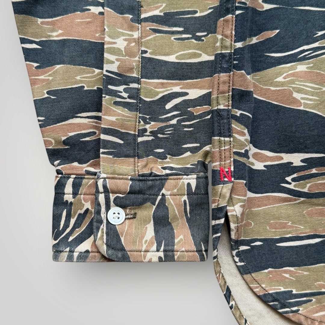 Nepenthes Tiger Camo Heavy Cotton Shirt XS | O/S, Camo