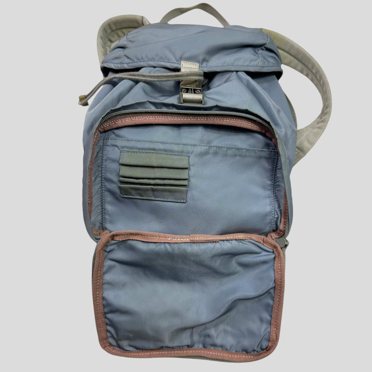 Prada Milano 00’s Nylon Multipocket Mini Backpack | O/S, Blue