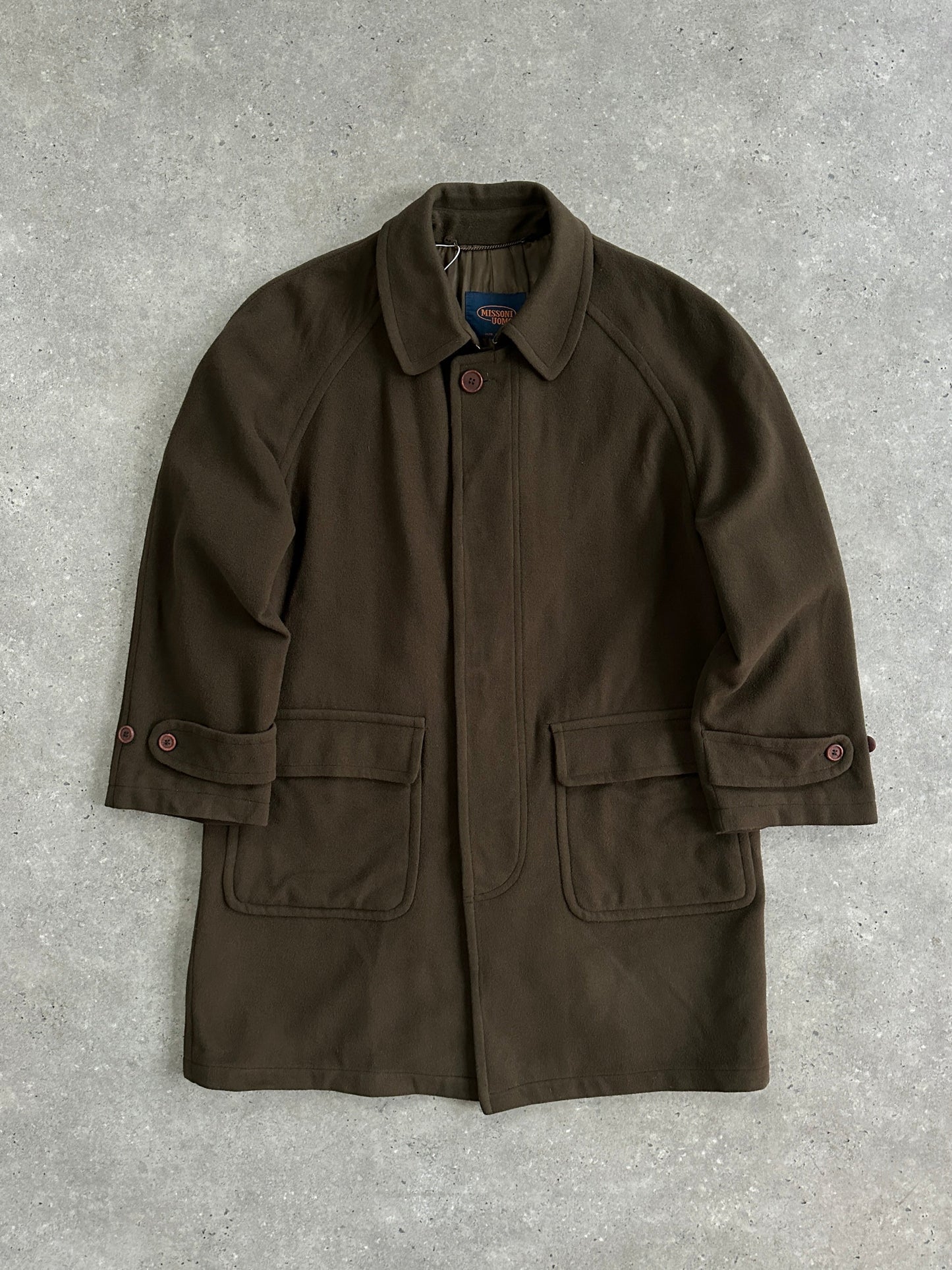 Missoni Wool Concealed Placket Coat - XXL