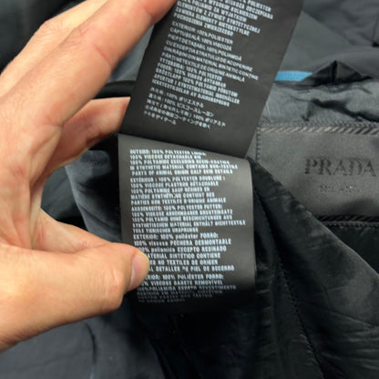 Prada 2017 Nylon Blazer Jacket with Removable Nylon Hood - IT50