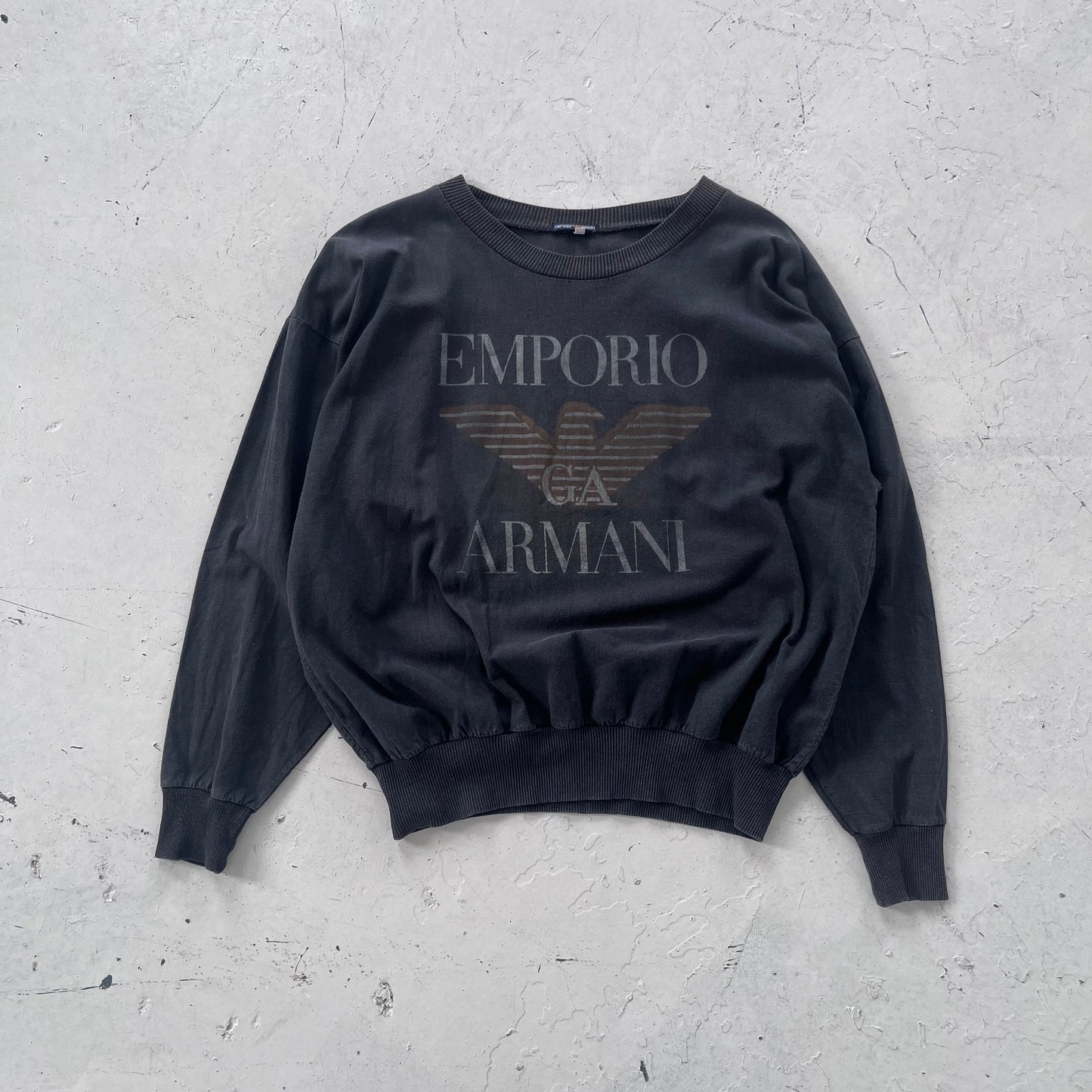 1980s emporio armani graphic pullover | Gray, Gray